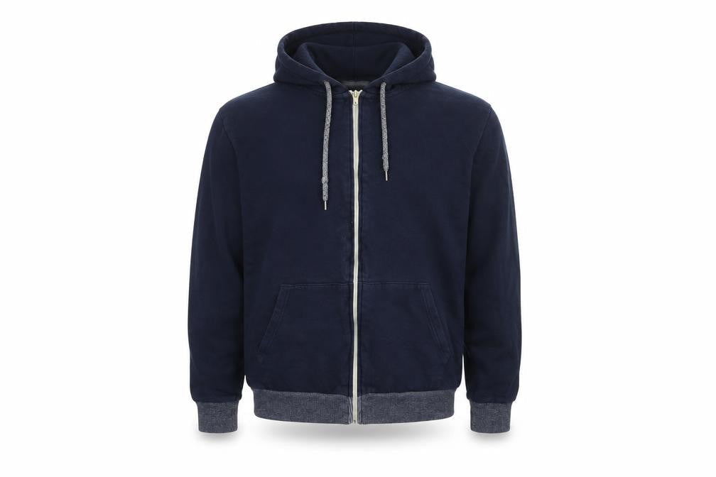 Topman Men's Blue Full Zip Hoodie L Regular