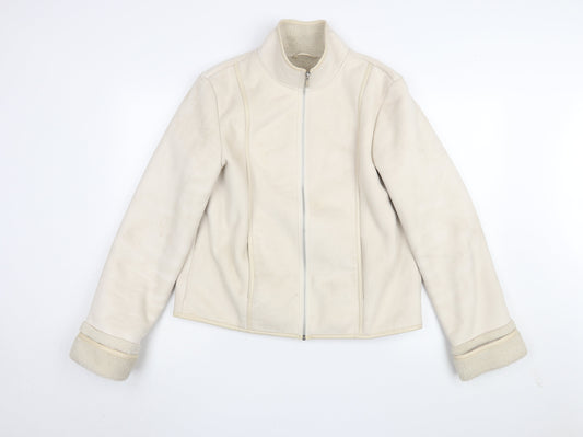 Next Women's Beige Short Basic Jacket Size 14