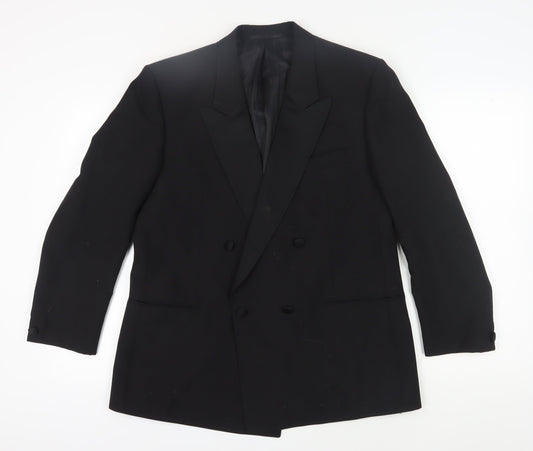 Weidenmann Men's Black Double-Breasted Blazer 44S