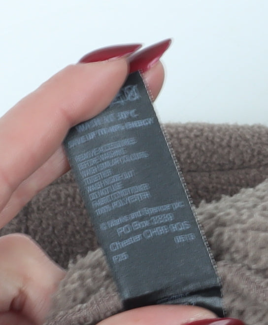Marks and Spencer Women's Brown Fleece Jacket