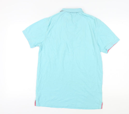 Gant Men's Blue Short Sleeve Polo Shirt M