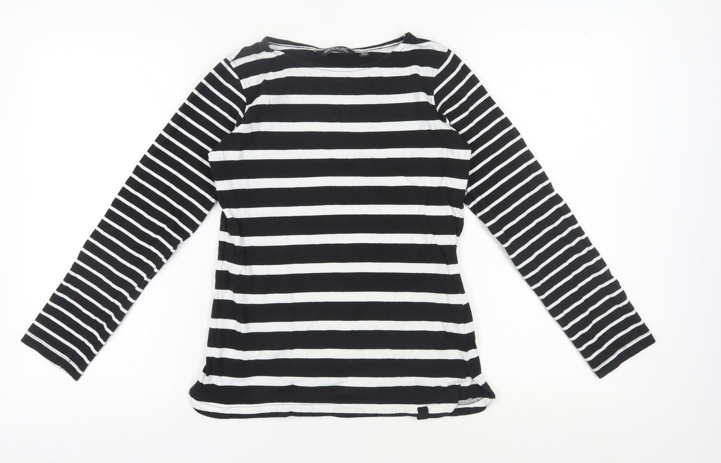 Regatta Women's Black Striped Long Sleeve T-Shirt
