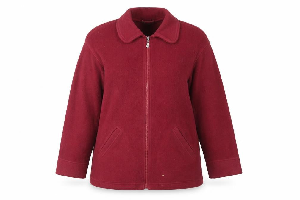 Marks & Spencer Women's Red Fleece Jacket, UK 12, Cozy Zip
