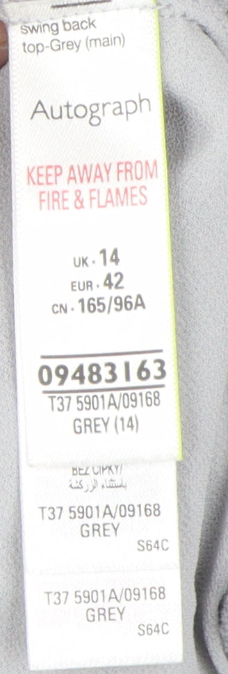 Marks and Spencer Women's Grey Pullover Jumper Size 14