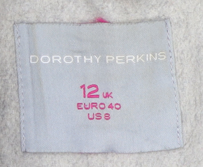 Dorothy Perkins Women's Beige Belted Overcoat Size 12