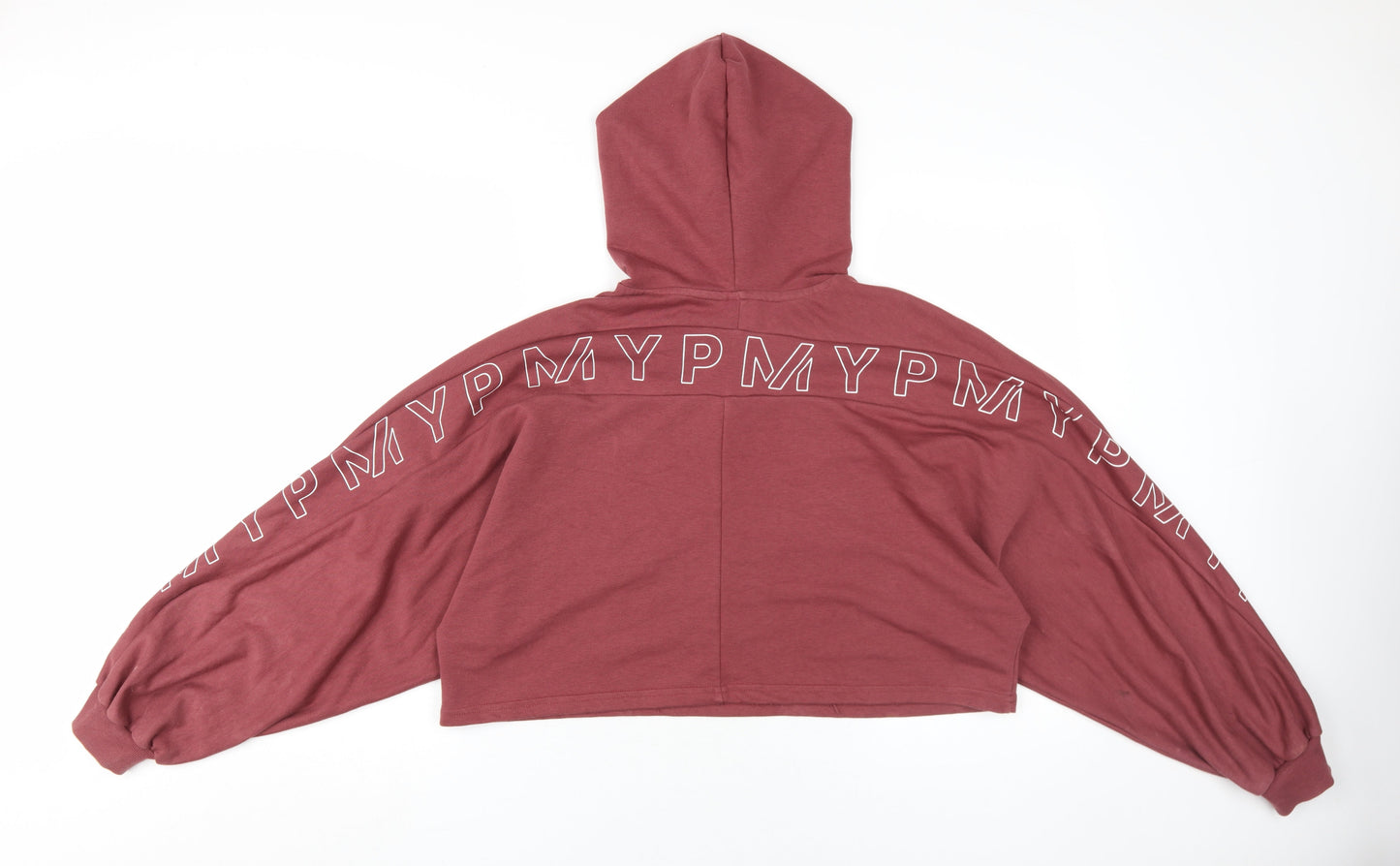 MP Unisex Red Hoodie M with Logo and Drawstring