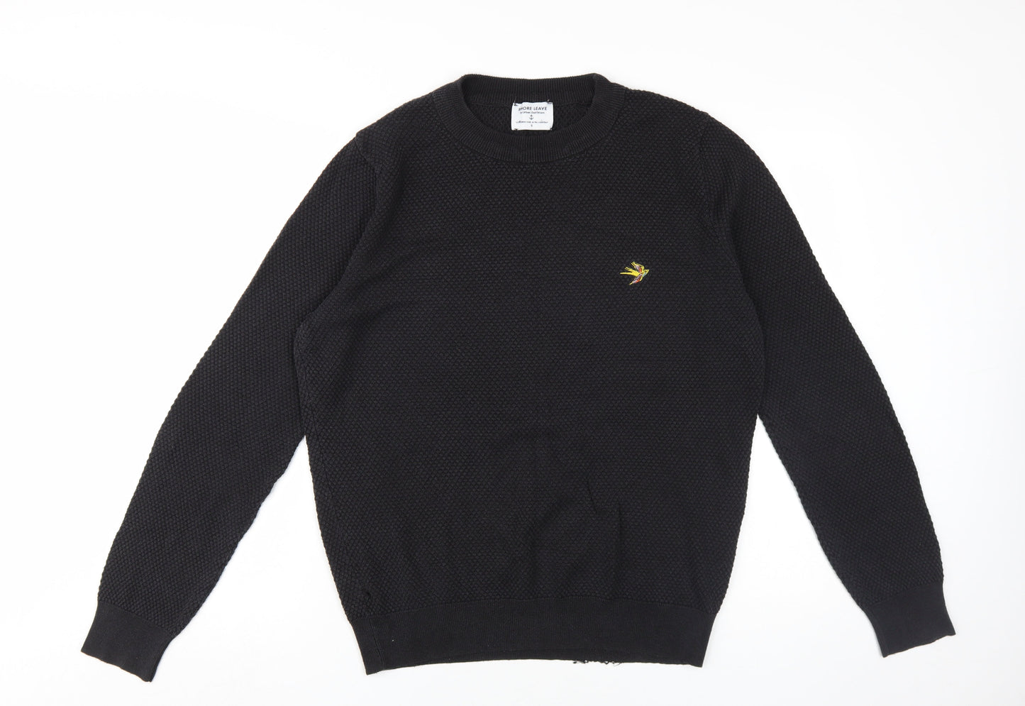 Shore Leave Men's Black Pullover Jumper, S, Crew Neck