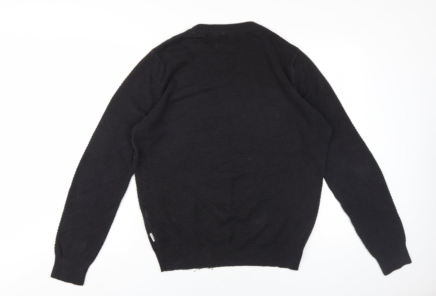 Shore Leave Men's Black Pullover Jumper, S, Crew Neck