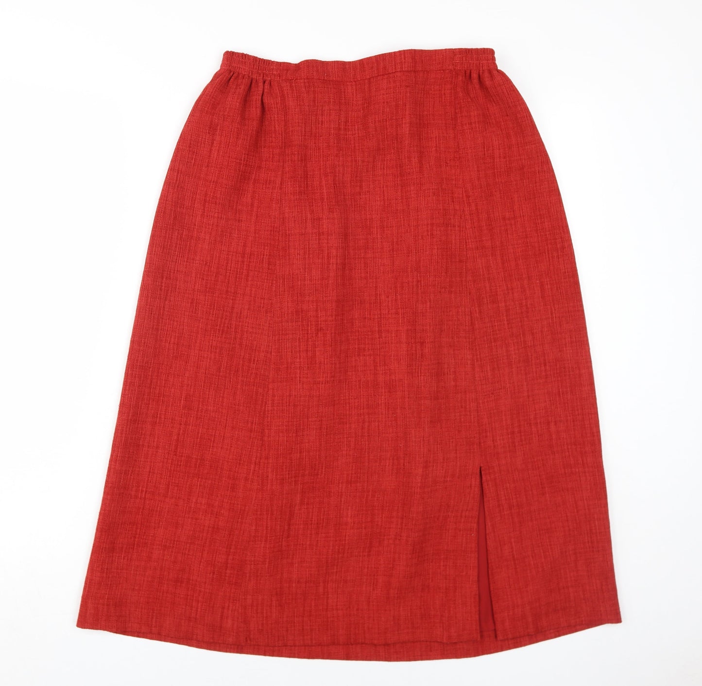Viyella Women’s Red Petite Midi Pencil Skirt Size 14
