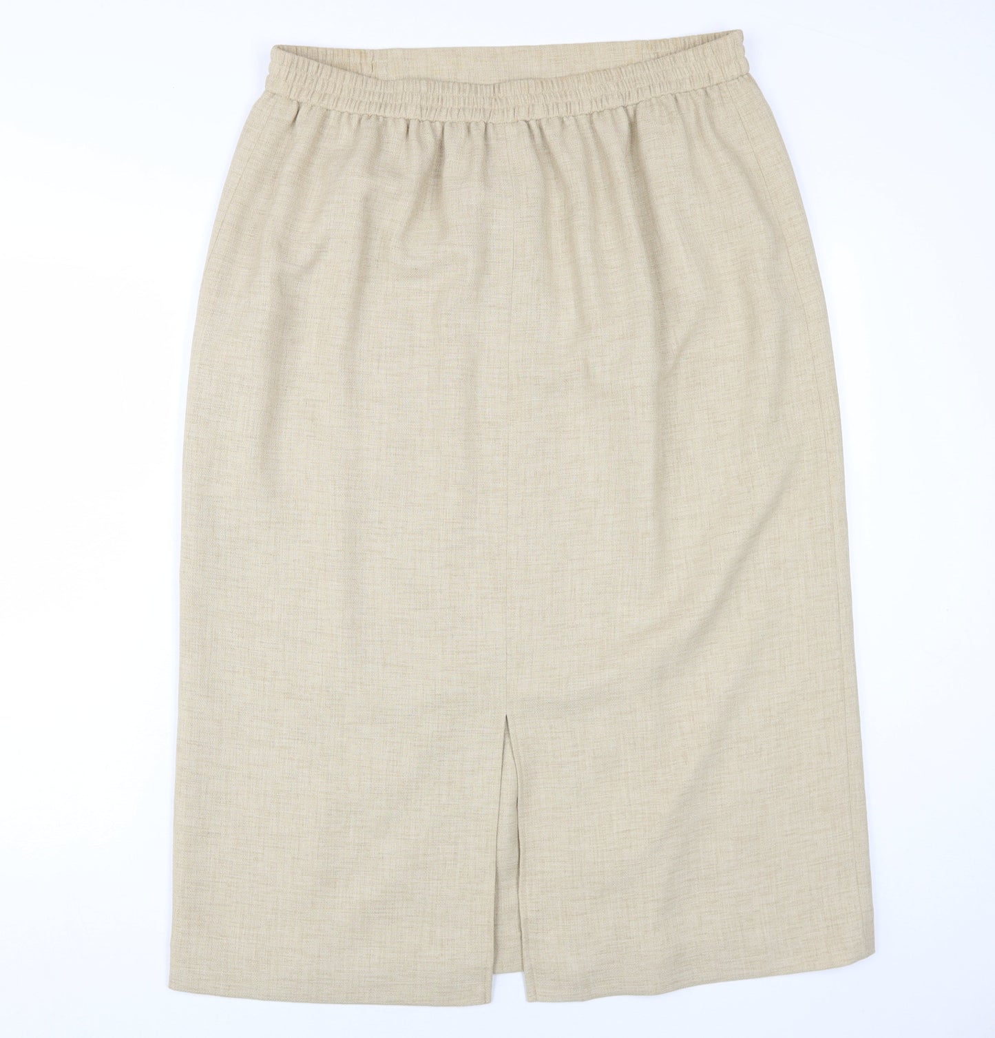 Viyella Women's Beige Knee Length Pencil Skirt Size 16