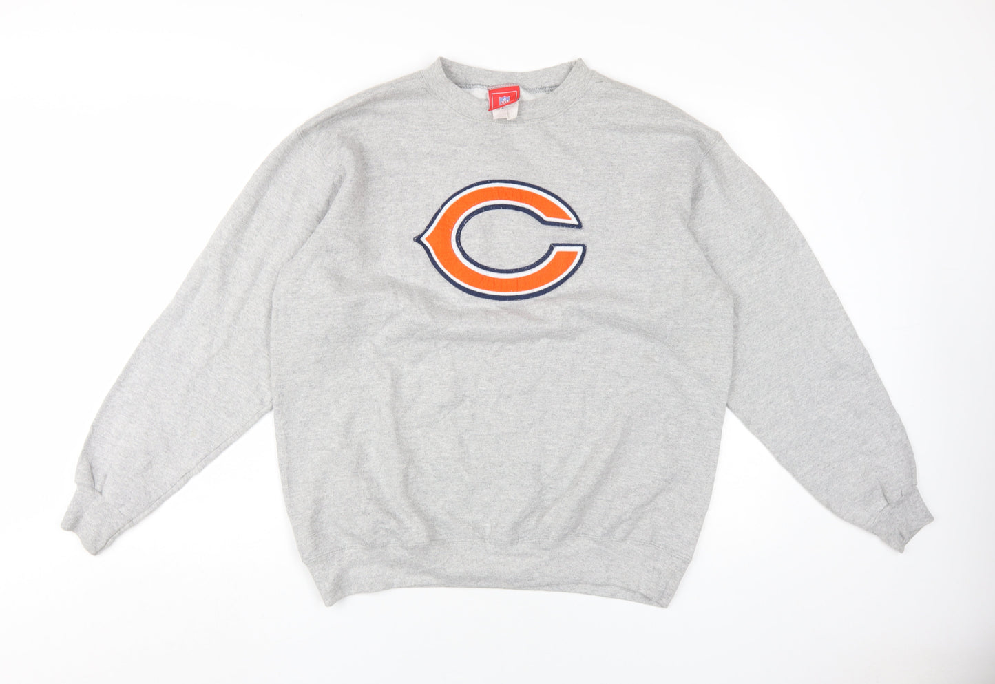 NFL Men's Grey Pullover Sweatshirt M Sports Logo