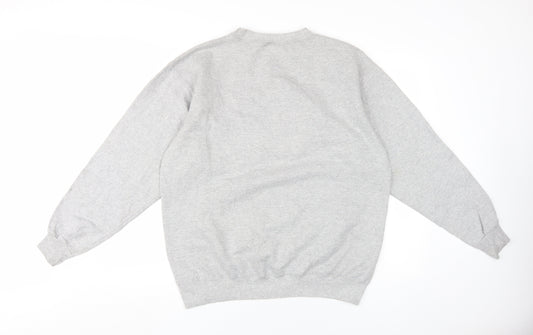NFL Men's Grey Pullover Sweatshirt M Sports Logo