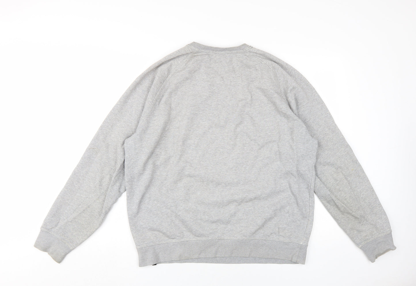 Hurley Men's Grey Crew Neck Logo Sweatshirt L