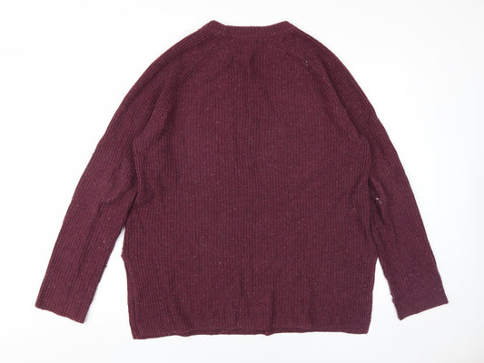 Fat Face Women's Purple Knit Pullover Jumper, M