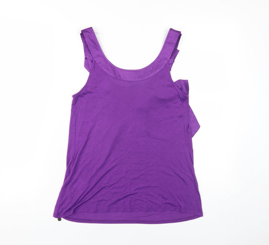 Ted Baker Women’s Purple Tank Top with Bow Accent Size 1