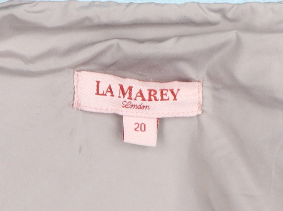 La Marey Women's Blue Quilted Jacket Size 20