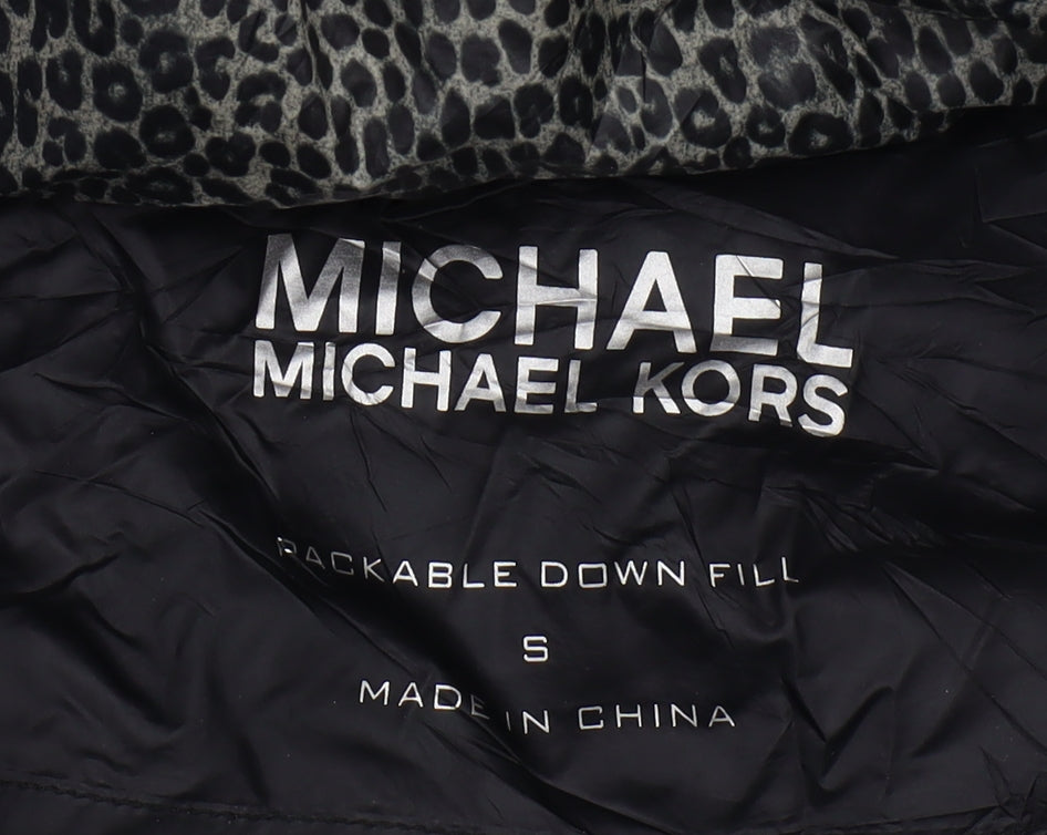 Michael Kors Women's Grey Puffer Jacket, Size S