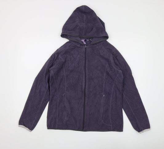 Peter Storm Women's Purple Zip Hoodie Size 12