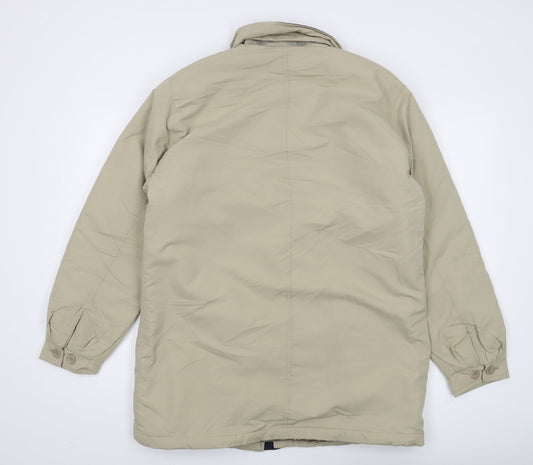 Premier Man Beige Men's Overcoat Jacket, Size L