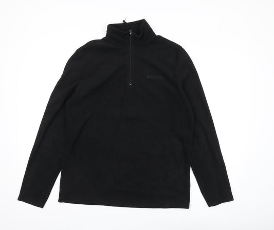 Mountain Warehouse Unisex Black XS Fleece Pullover