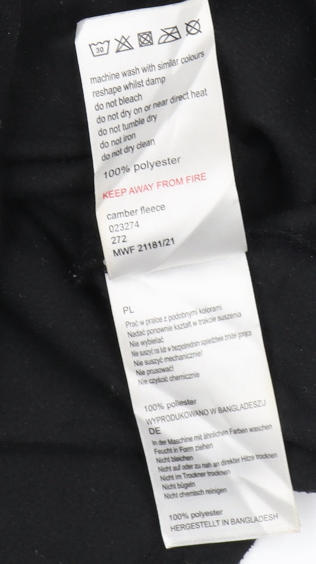 Mountain Warehouse Unisex Black XS Fleece Pullover