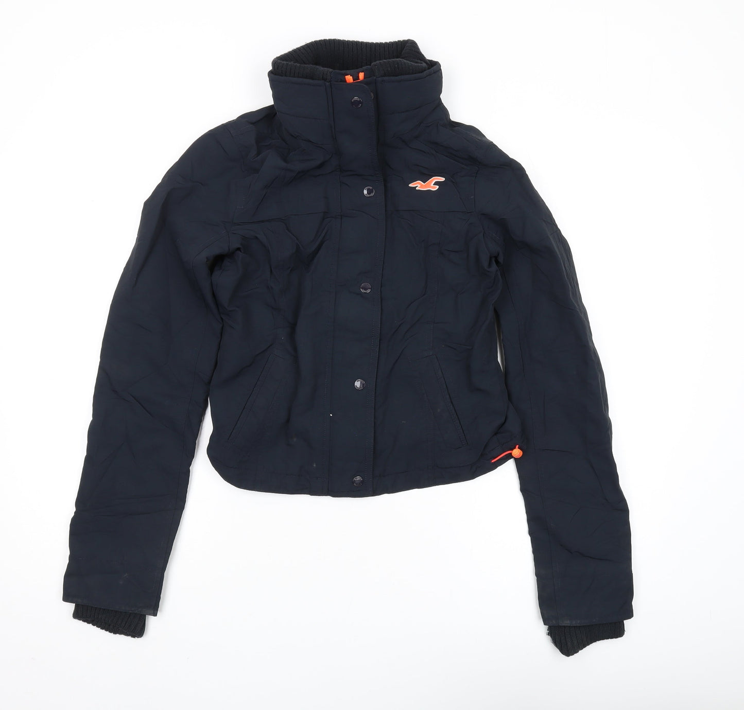 Hollister Women's Black Bomber Jacket XS