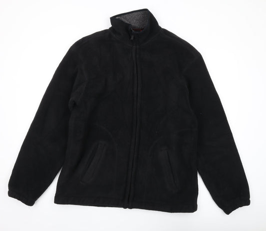 Maine Men’s Black Full Zip Fleece Sweatshirt L