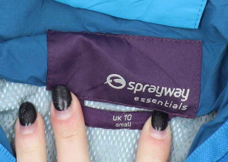 Sprayway Women's Blue Waterproof Parka Jacket Size 10