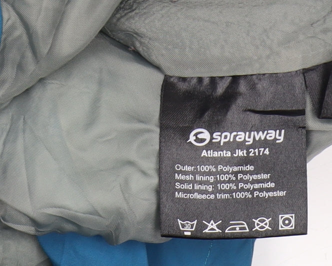 Sprayway Women's Blue Waterproof Parka Jacket Size 10