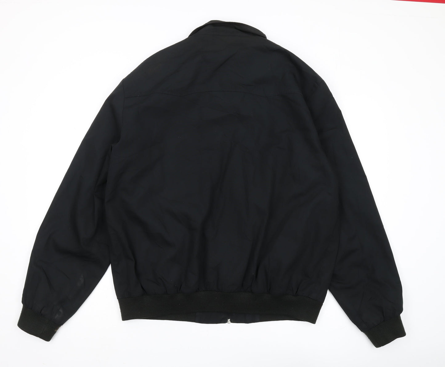 Teddy Smith Men's Black Bomber Jacket XL Casual