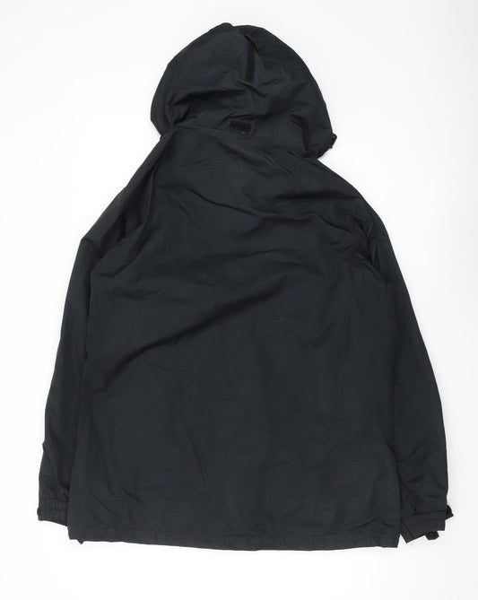 Hi Gear Women's Black Parka Jacket, Size 14, Hooded Waterproof