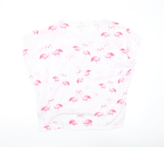 Apricot Women's White Flamingo T-Shirt, Size S