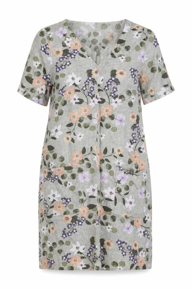 Marks and Spencer Floral Shift Dress 10 Multicoloured