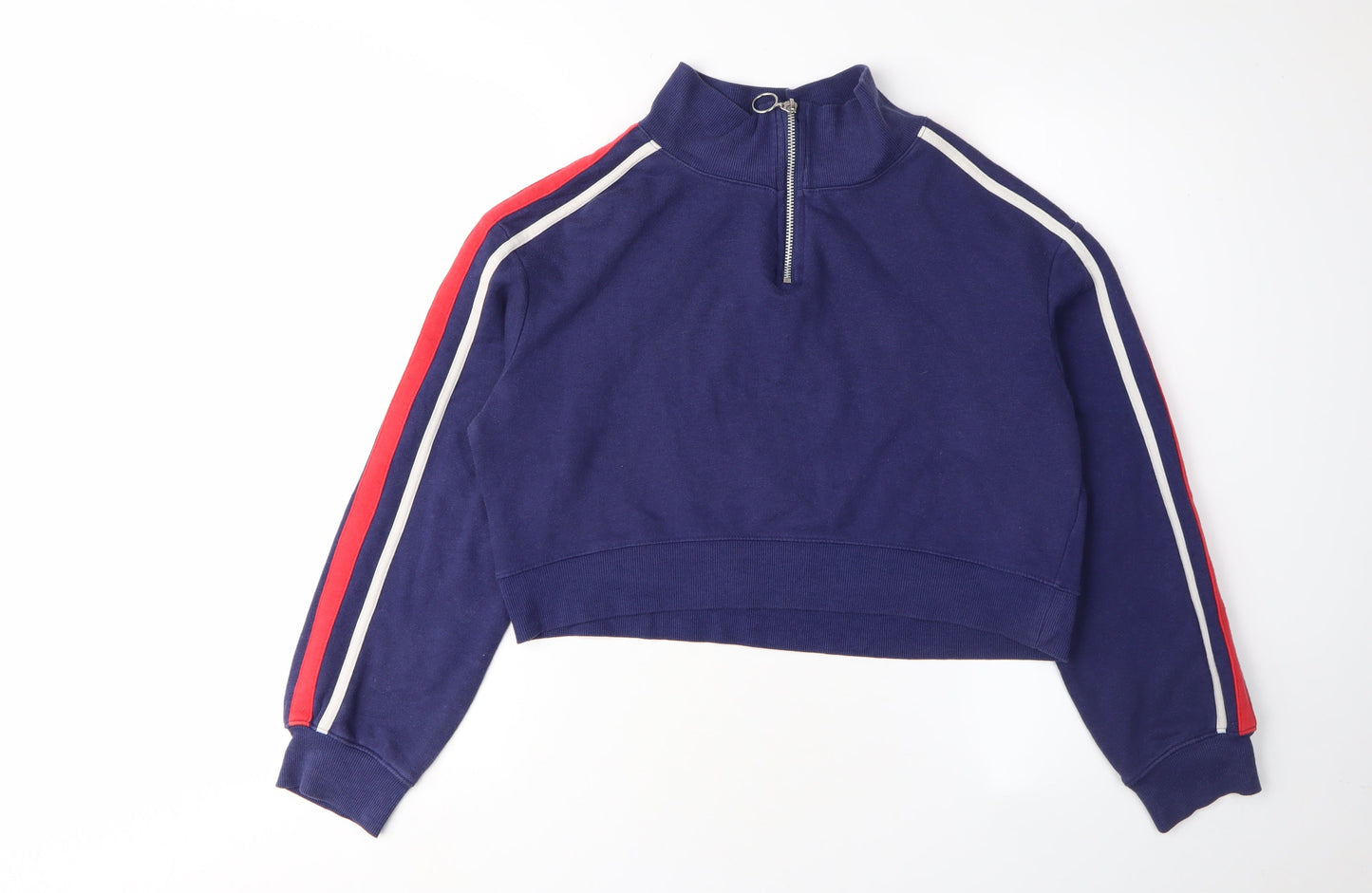 H&M Women’s Blue Cropped Sweatshirt XS