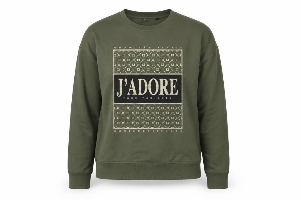 New Look Women's Green Graphic Print Sweatshirt Size 14