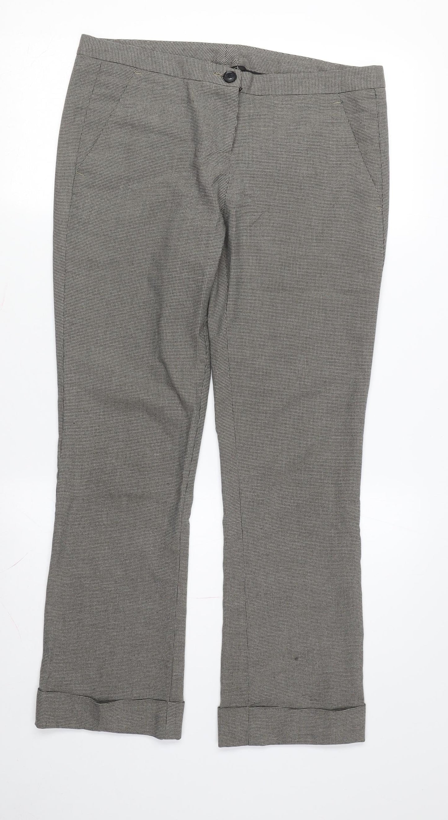 Stile Benetton Women's Multicoloured Cropped Trousers