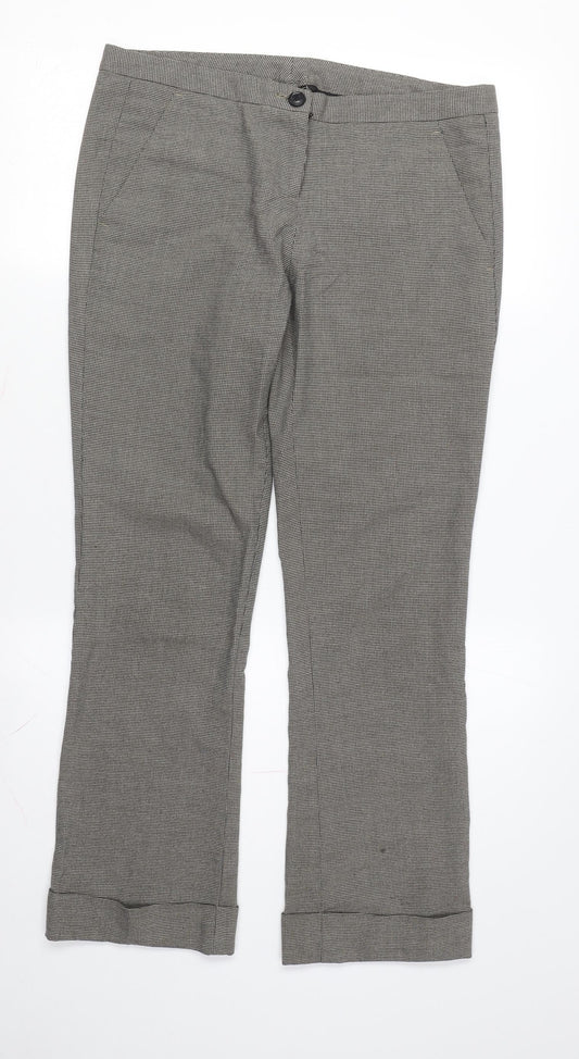 Stile Benetton Women's Multicoloured Cropped Trousers