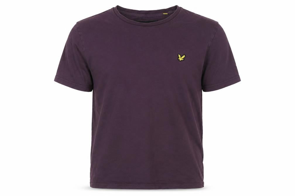 Mens UK Size M Lyle & Scott Purple  Cotton T-Shirt