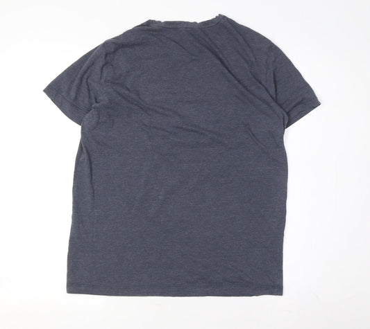 Jack & Jones Men's Blue Graphic Print T-Shirt M