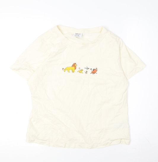 Disney Ivory Lion King Women's T-Shirt, L, Casual Style
