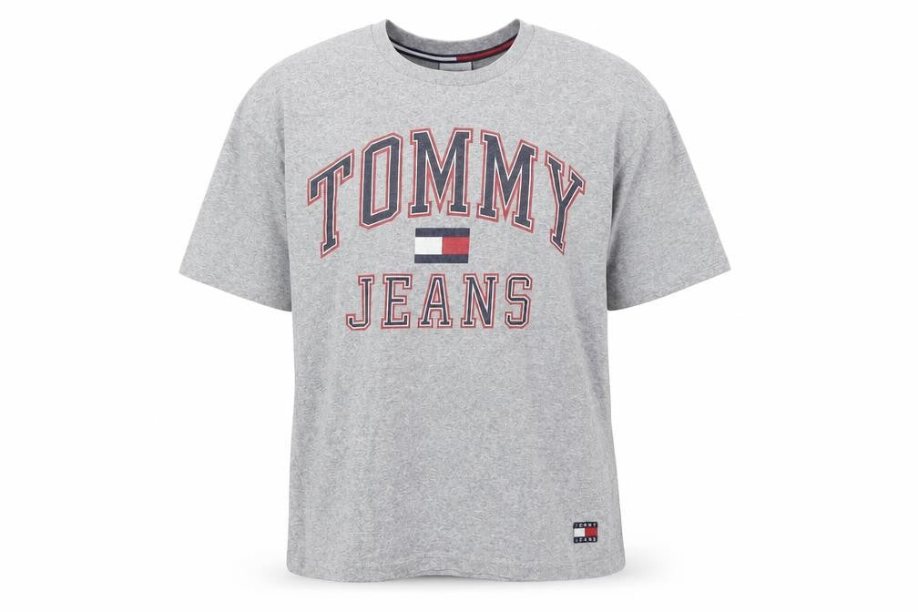 Mens UK Size S Tommy Jeans Grey  Cotton T-Shirt