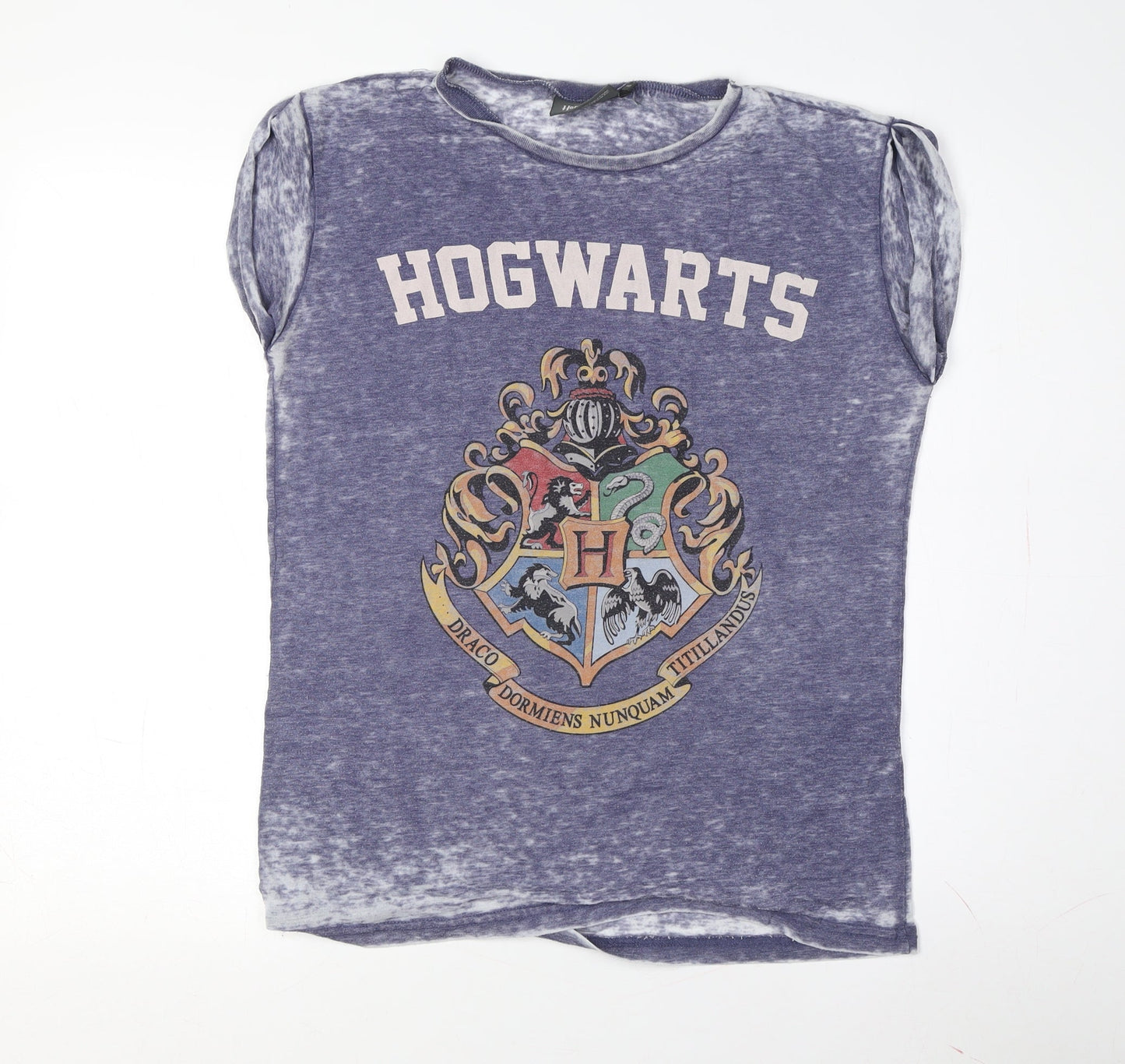 Harry Potter Unisex Blue T-Shirt Size 6 with Crest