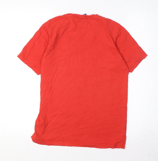 Champion Boys Red XL Short Sleeve T-Shirt with Logo
