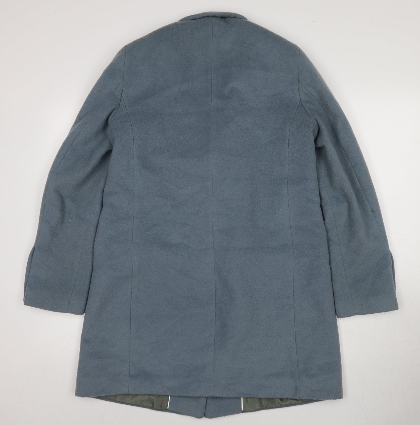 Next Women's Blue Coat Size 12, Warm Polyester Wool Blend