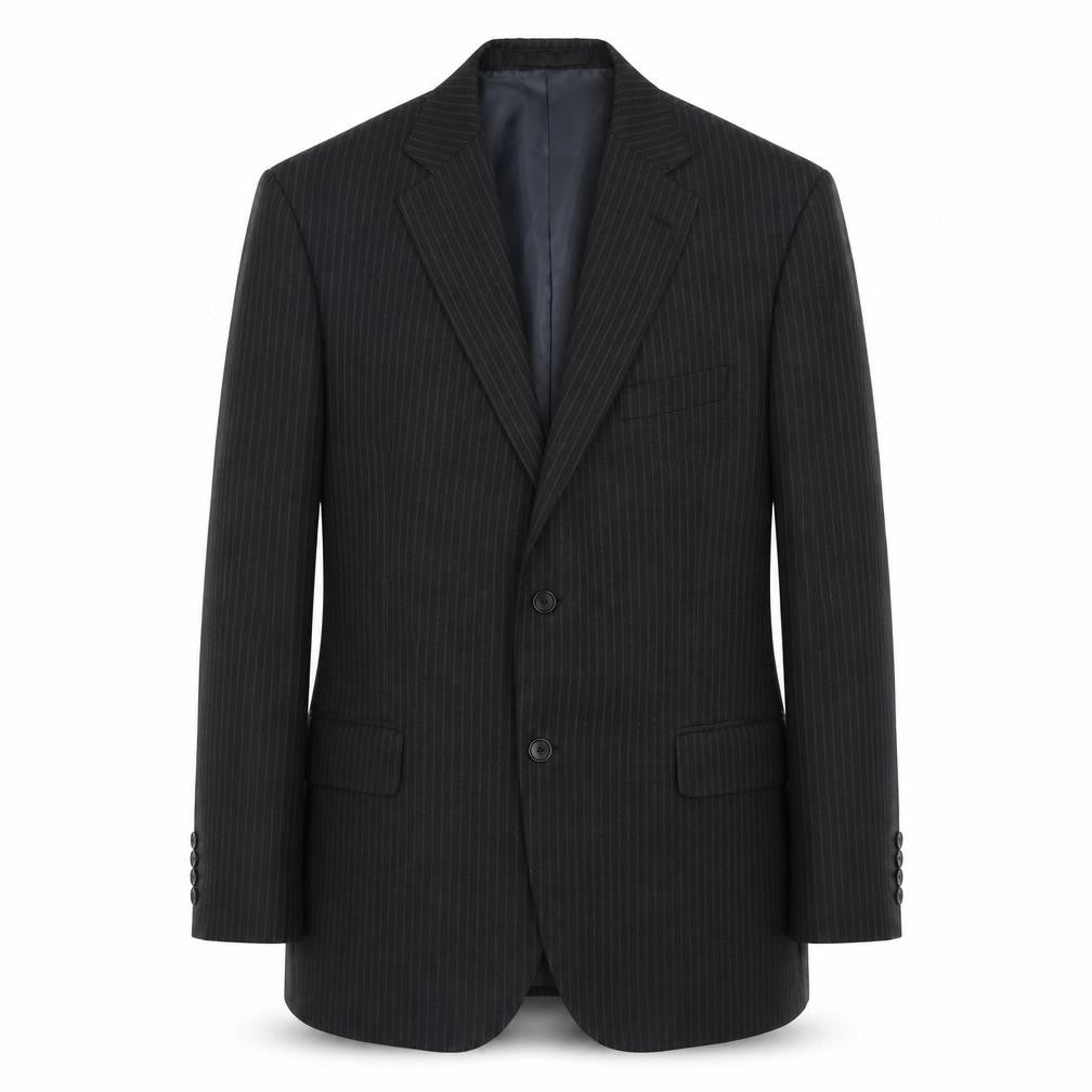 Marks and Spencer Men's Black Striped Suit Jacket, 42R