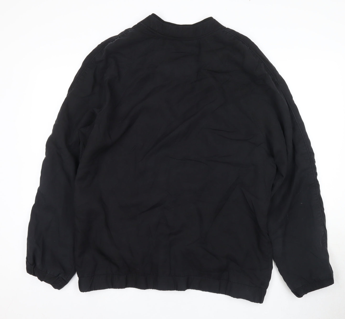 River Island Men's Black Bomber Jacket Size 4