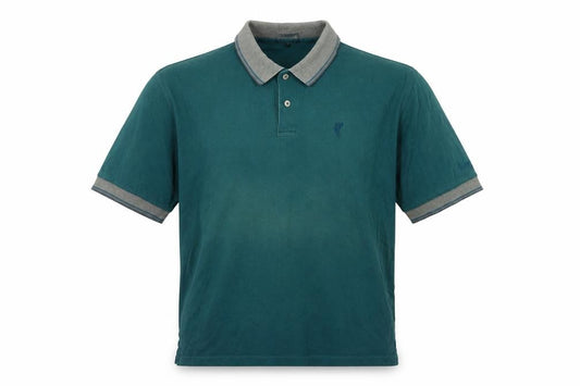 Ashworth Men's Green Polo Shirt M Short Sleeve Cotton
