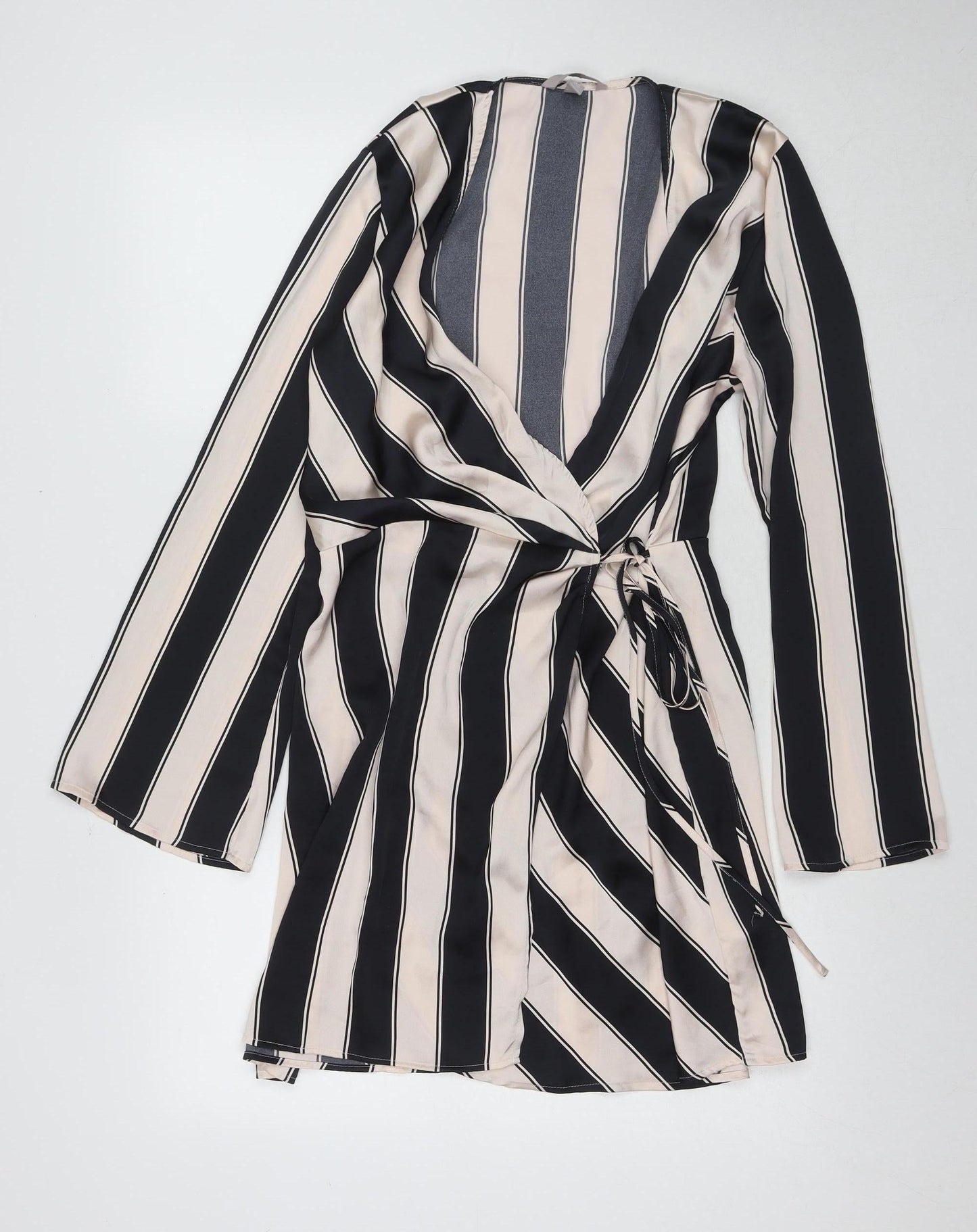 H&M Women Multicoloured Midi Wrap Dress M