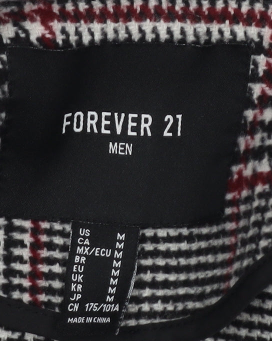 Forever 21 Women's Multicoloured Check Blazer - Medium