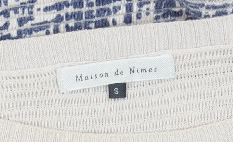 Maison de Nimes Ivory S Pullover Knit Jumper for Women